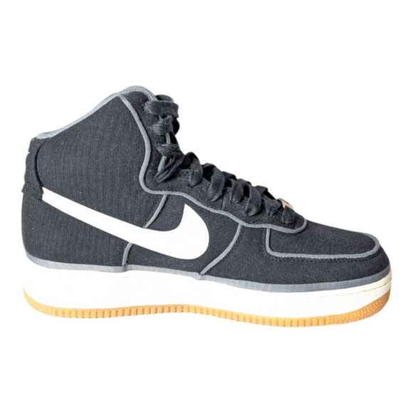 NIKE Air Force 1 High '07 LV8 "Black Sail Team Orange" Sneakers Size 10 - Picture 6 of 9